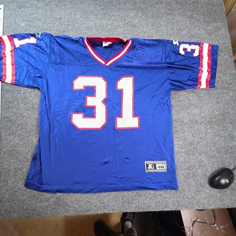 Vintage New York Giants Jersey Mens Large NFL Football Sehorn 31 Starter 90s